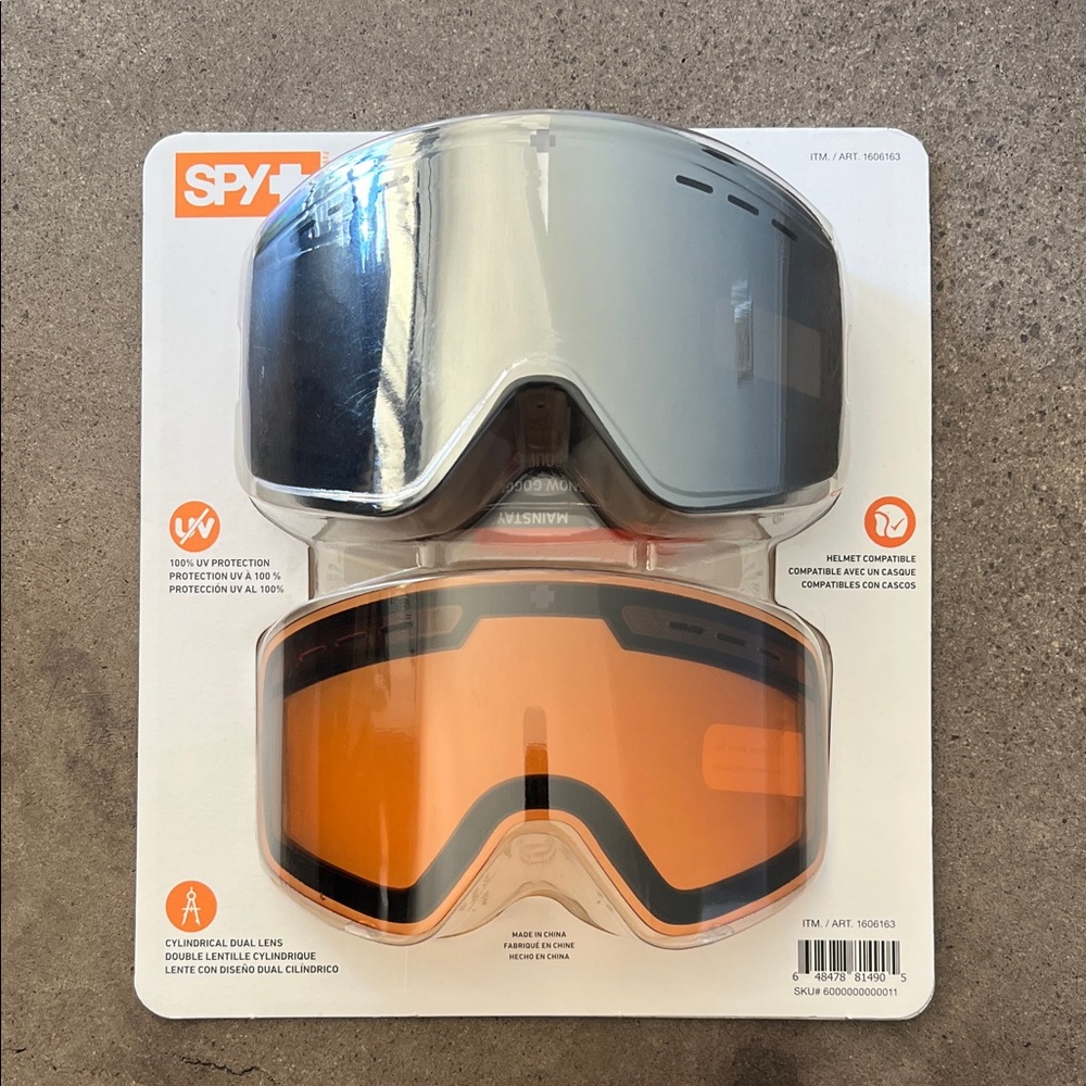 Mainstay Spy UV Protection Helmet Compatible Winter Snow Goggles Outdoor Sports